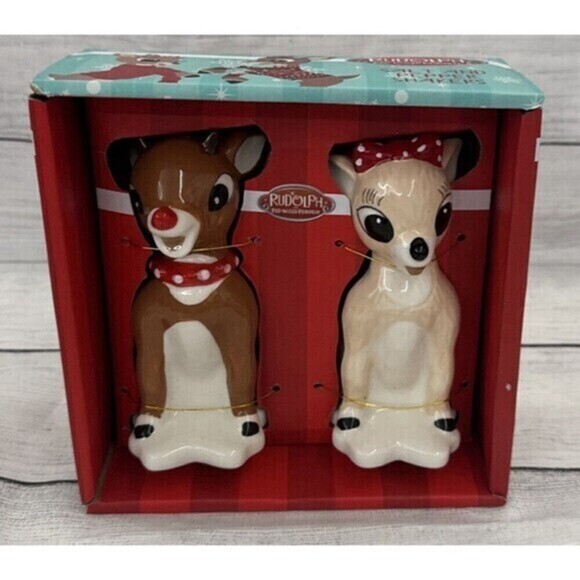 Unbranded Other - Rudolph The Red-Nosed Reindeer Clarice Salt Pepper Shakers Christmas Collector